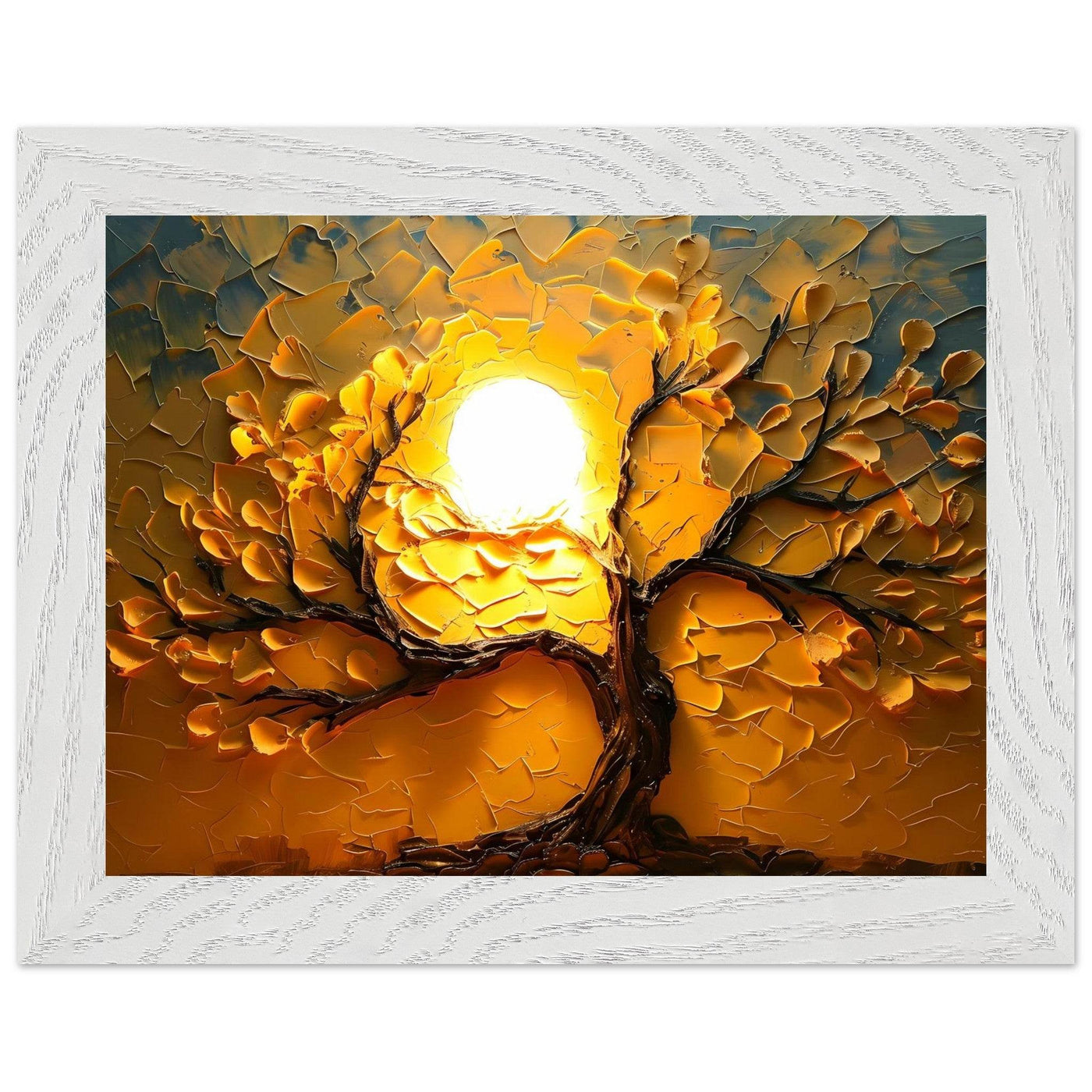 Textured Golden Tree of Life - Vibrantwalls