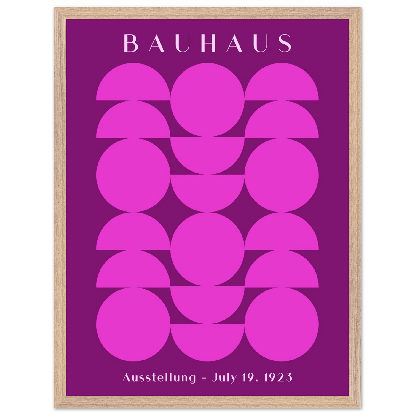 Bauhaus Pink & Purple Abstract - Vibrantwalls