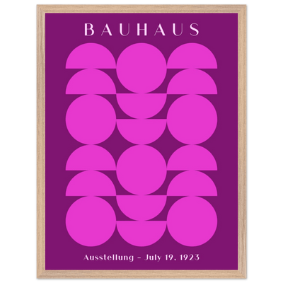Bauhaus Pink & Purple Abstract - Vibrantwalls
