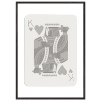 King of Hearts Poker Card Print - Vibrantwalls