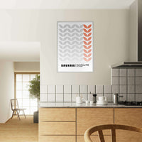 Bauhaus-Style Organic Leaves - Vibrantwalls