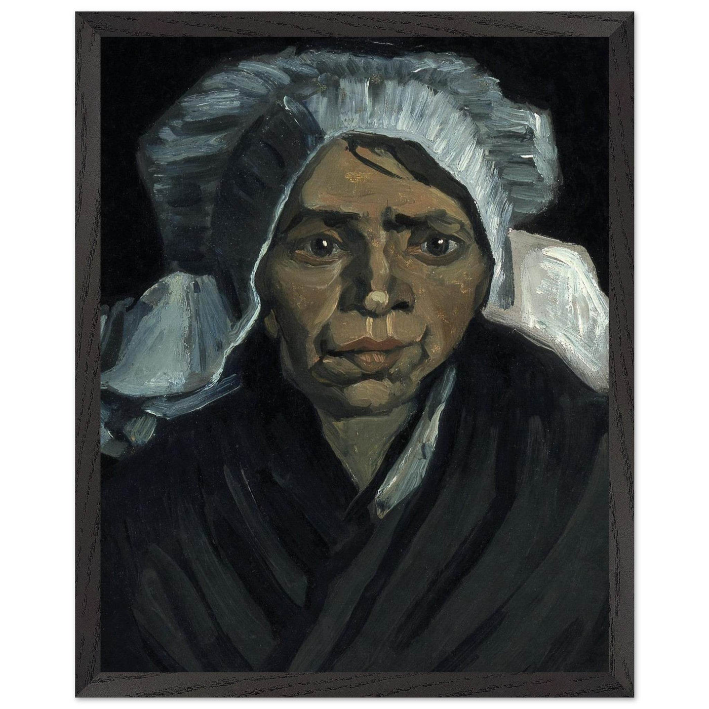 Peasant Woman Sculpture - Exquisite Head of a Peasant Woman Art Piece - Vibrantwalls