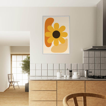 Daisy Bloom Floral Abstract Botanical Wall Art - Vibrantwalls