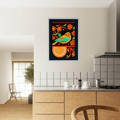 Vibrant Folk Bird Art - Vibrantwalls