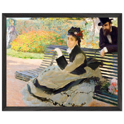 Camille Monet Garden Bench Art – Exquisite Artwork for Garden Lovers - Vibrantwalls