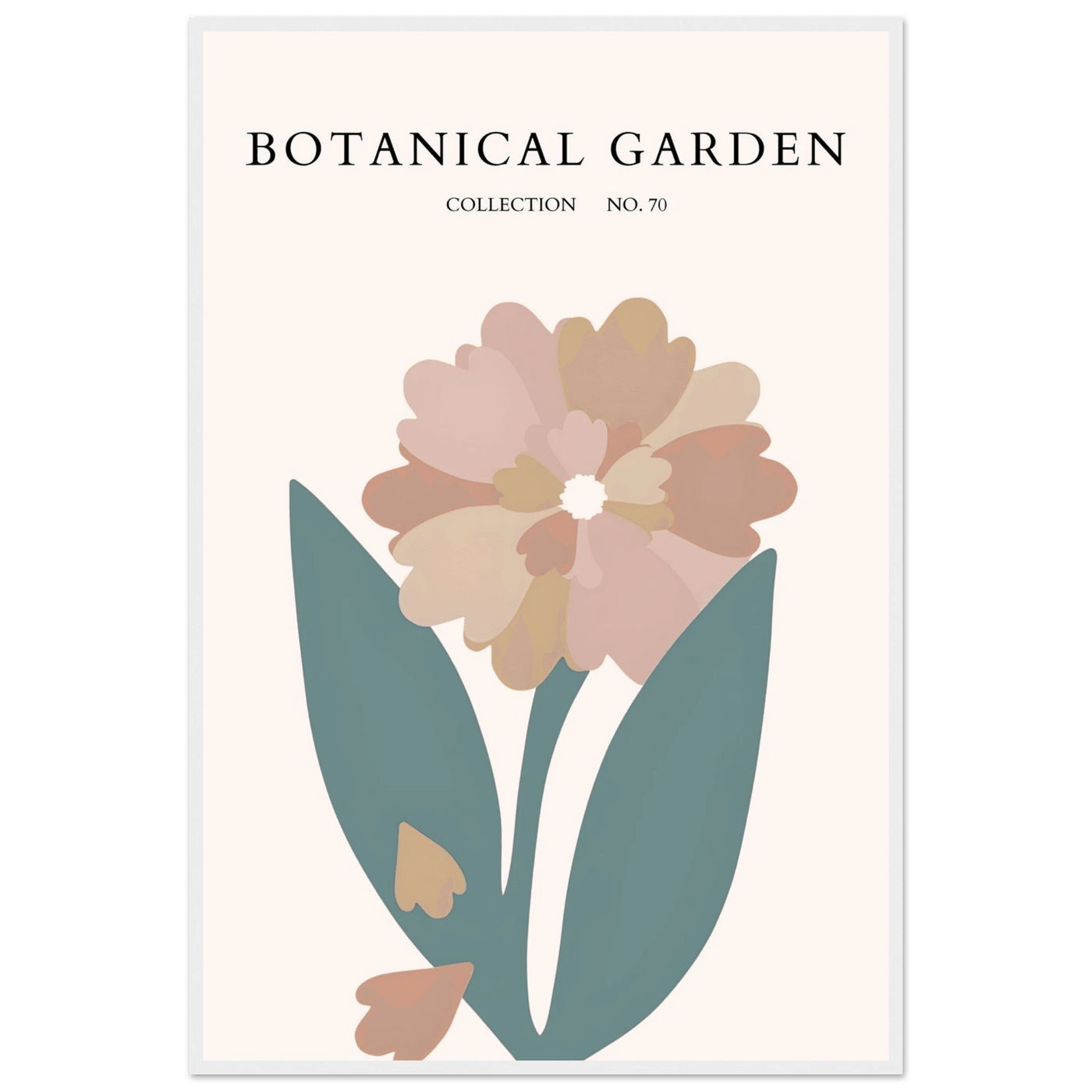 Botanical Garden Framed Poster – Gentle Floral Art Print | Soft Palette Home Decor | Ready-to-Hang - Vibrantwalls