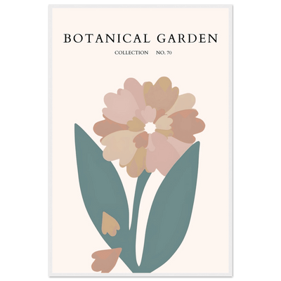 Botanical Garden Framed Poster – Gentle Floral Art Print | Soft Palette Home Decor | Ready-to-Hang - Vibrantwalls