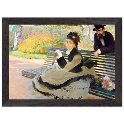 Camille Monet Garden Bench Art – Exquisite Artwork for Garden Lovers - Vibrantwalls