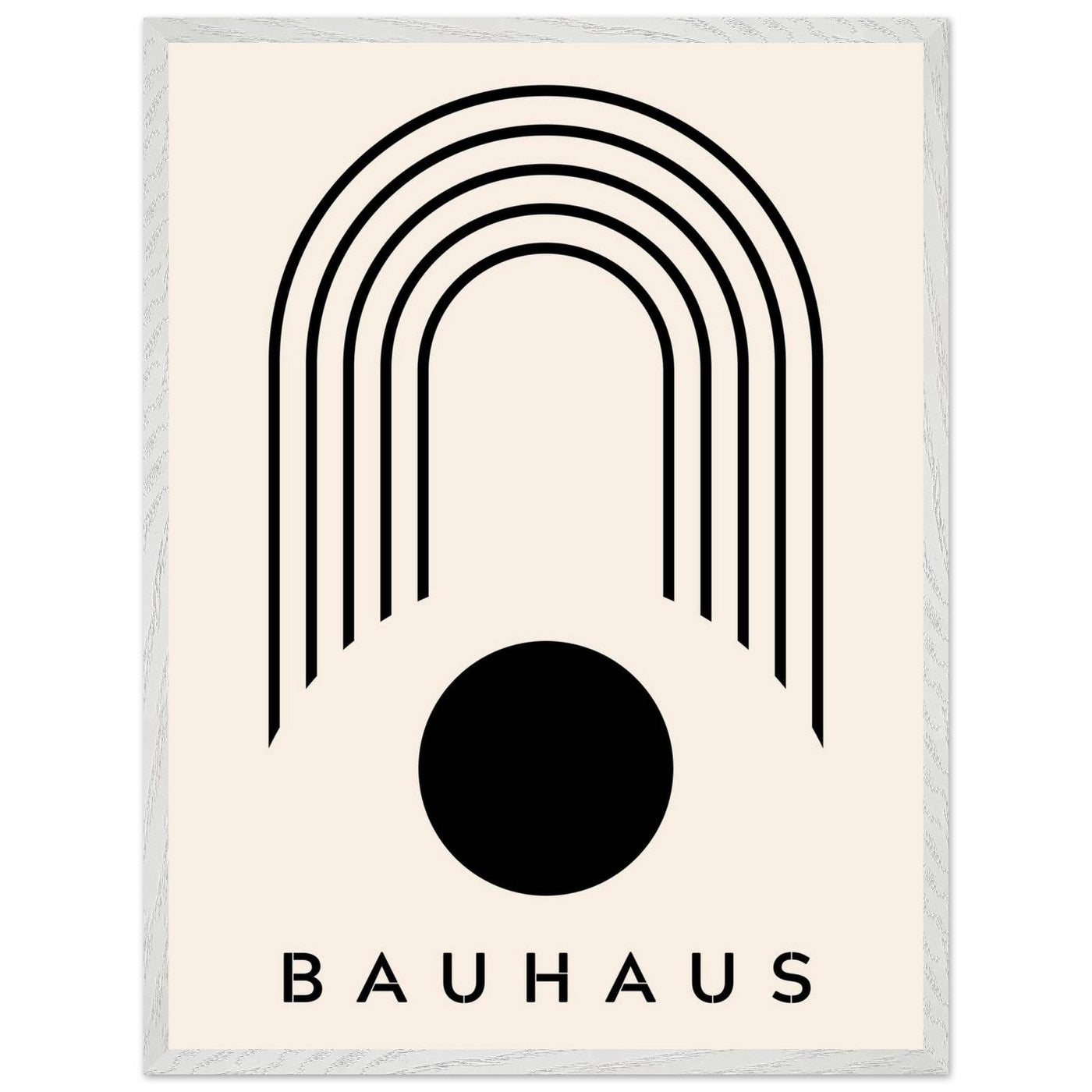 Bauhaus Black & Beige - Vibrantwalls