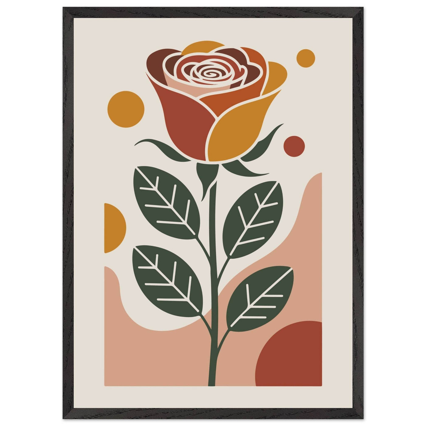 Boho Rose Art - Vibrantwalls
