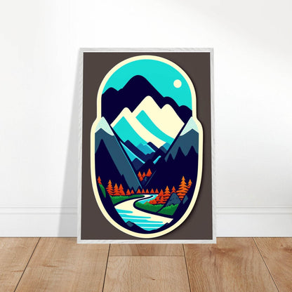 Minimalist Mountain Landscape - Vibrantwalls