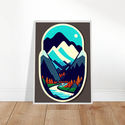 Minimalist Mountain Landscape - Vibrantwalls