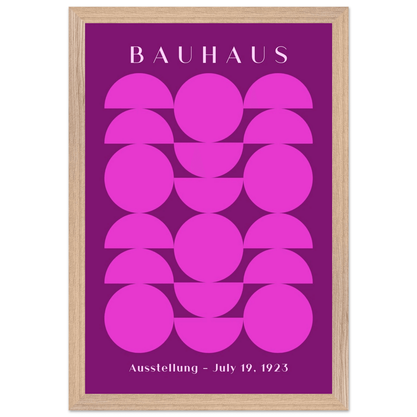 Bauhaus Pink & Purple Abstract - Vibrantwalls