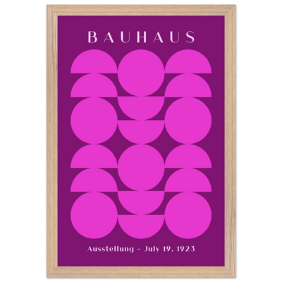 Bauhaus Pink & Purple Abstract - Vibrantwalls