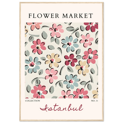 Flower Market Istanbul Art Print – Vibrant Floral Abstract Framed Poster | Ready-to-Hang Decor - Vibrantwalls