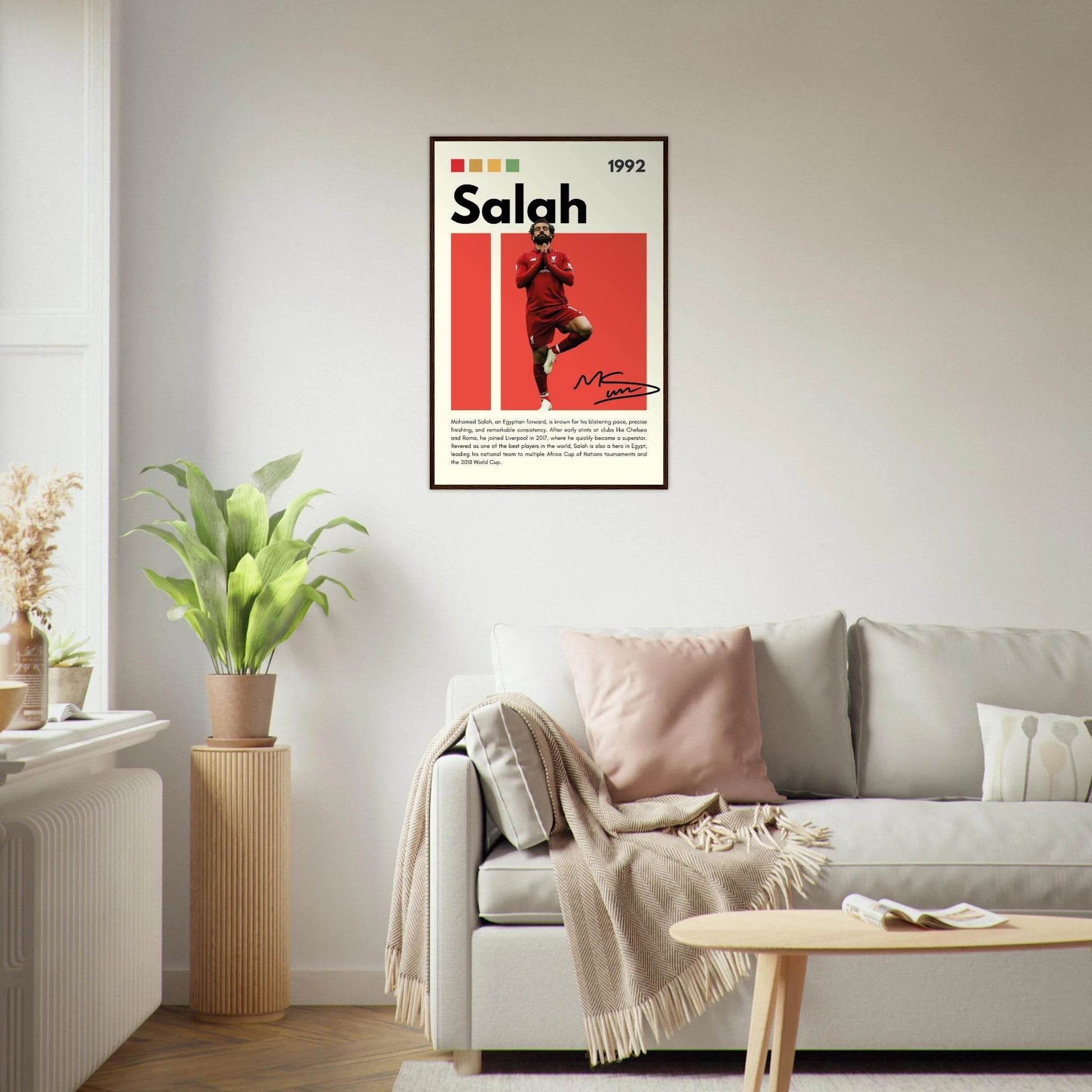 Mohamed Salah Liverpool FC Soccer Football Legends Wall Art - Vibrantwalls