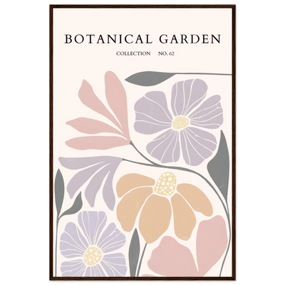Botanical Garden Framed Posters – Soft Hues & Abstract Floral Prints | Ready-to-Hang Wall Art - Vibrantwalls