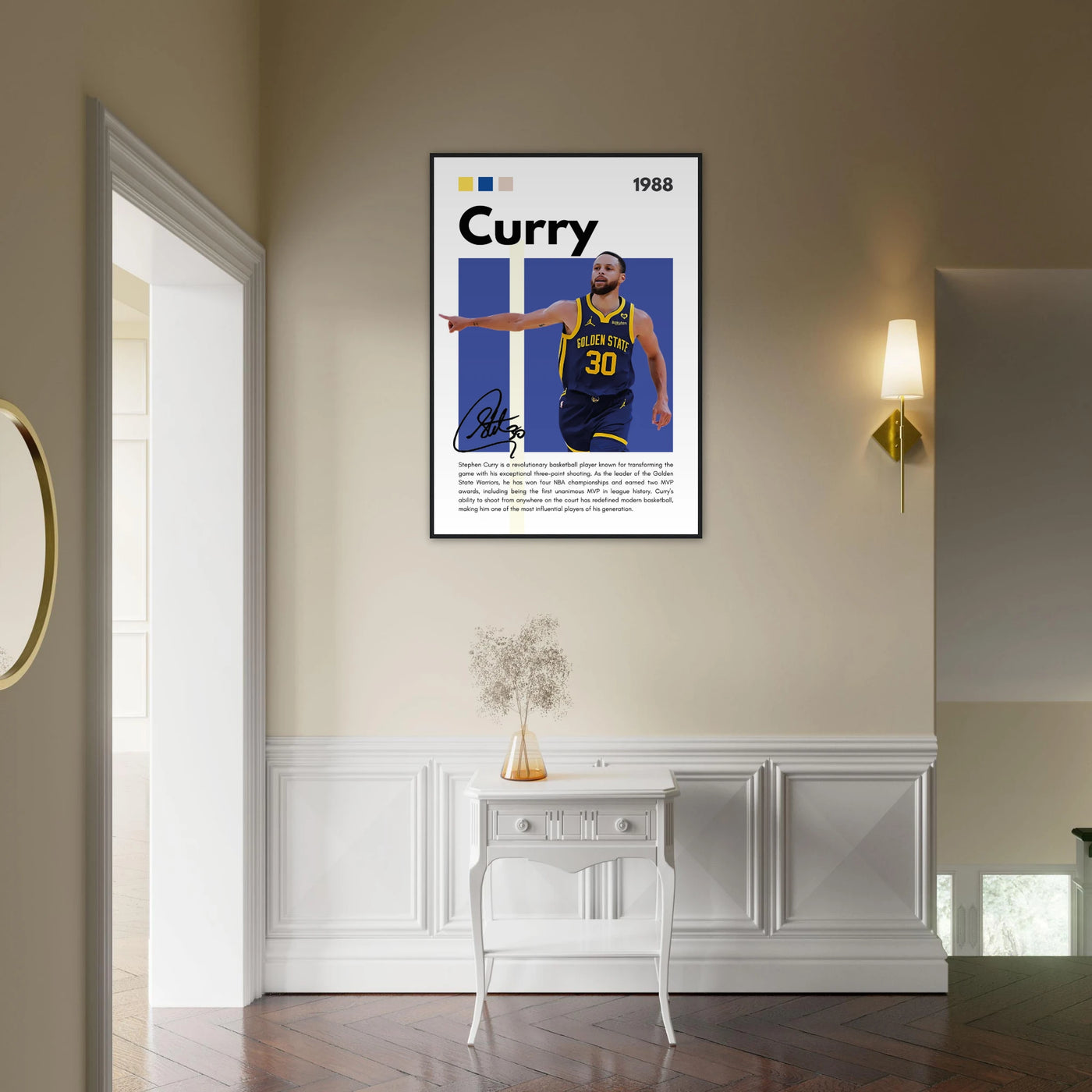 Stephen Curry Chef Curry Warriors Framed Poster Vibrantwalls