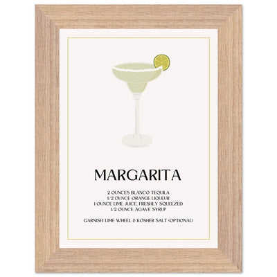 Margarita Cocktail Recipe Tequila Lime Salt Rim - Vibrantwalls