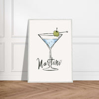 Martini Cocktail Recipe Classic Wall Art - Vibrantwalls
