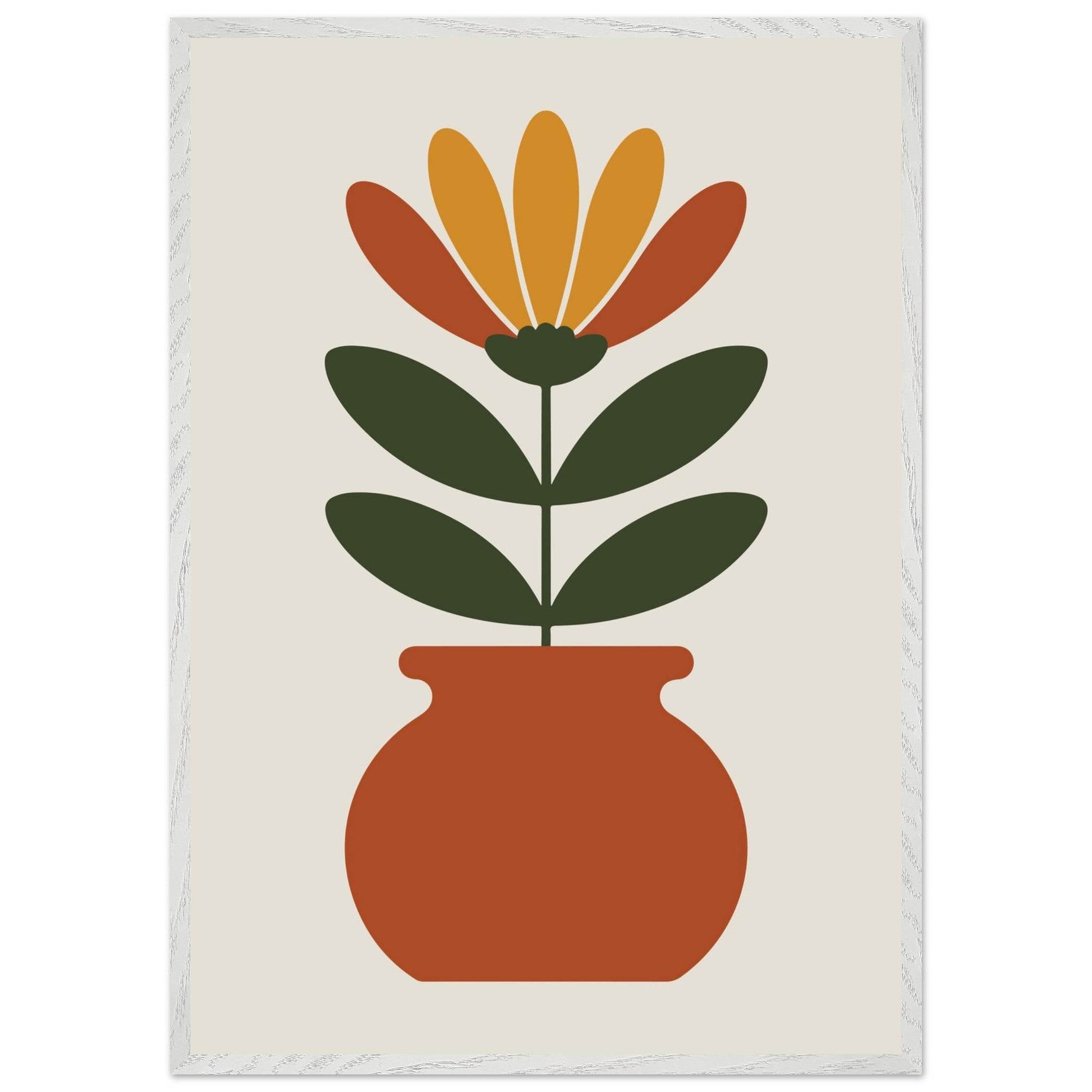 Floral Pot Art - Vibrantwalls
