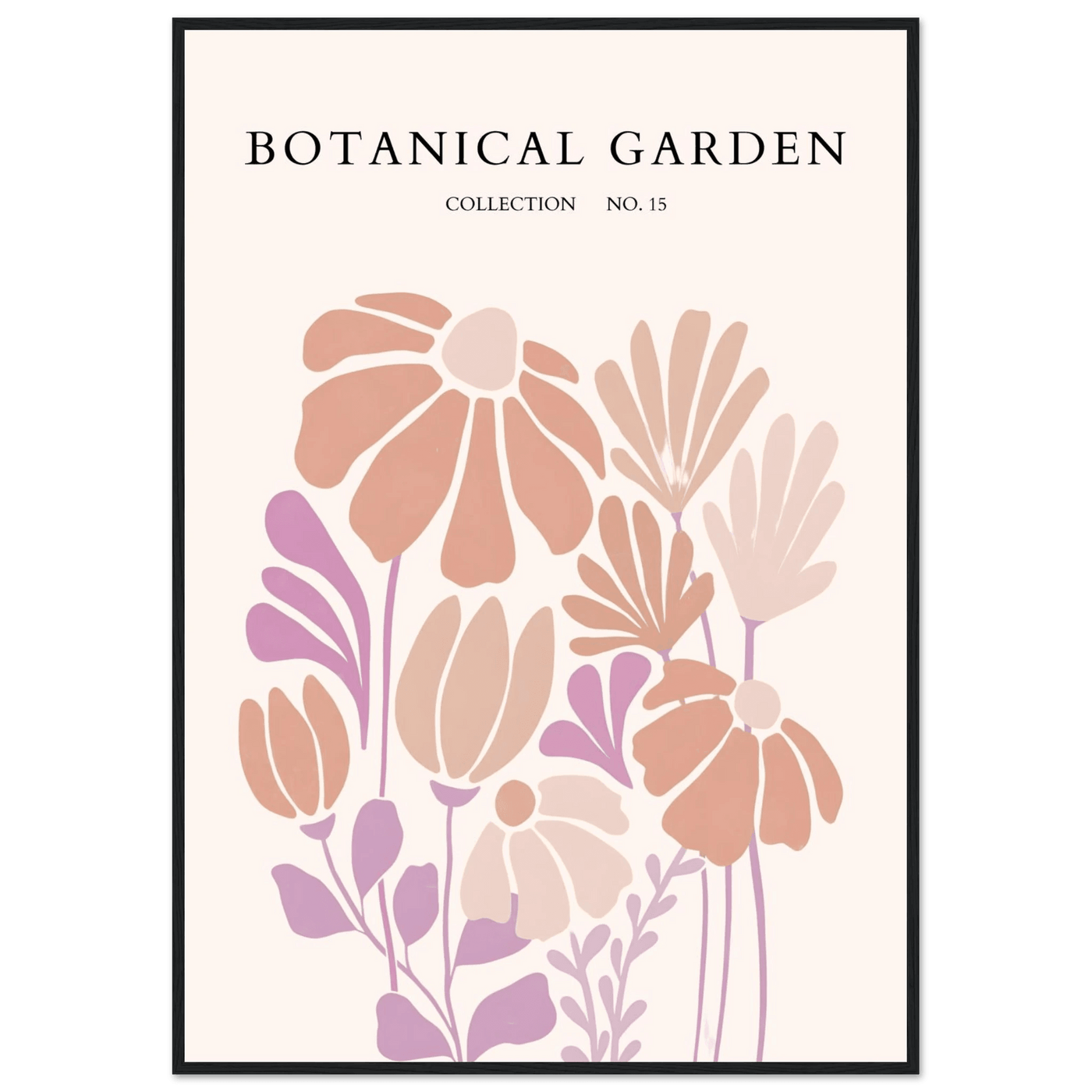 Botanical Garden Collection Framed Posters – Soft Floral Abstract Art Prints | Ready-to-Hang - Vibrantwalls