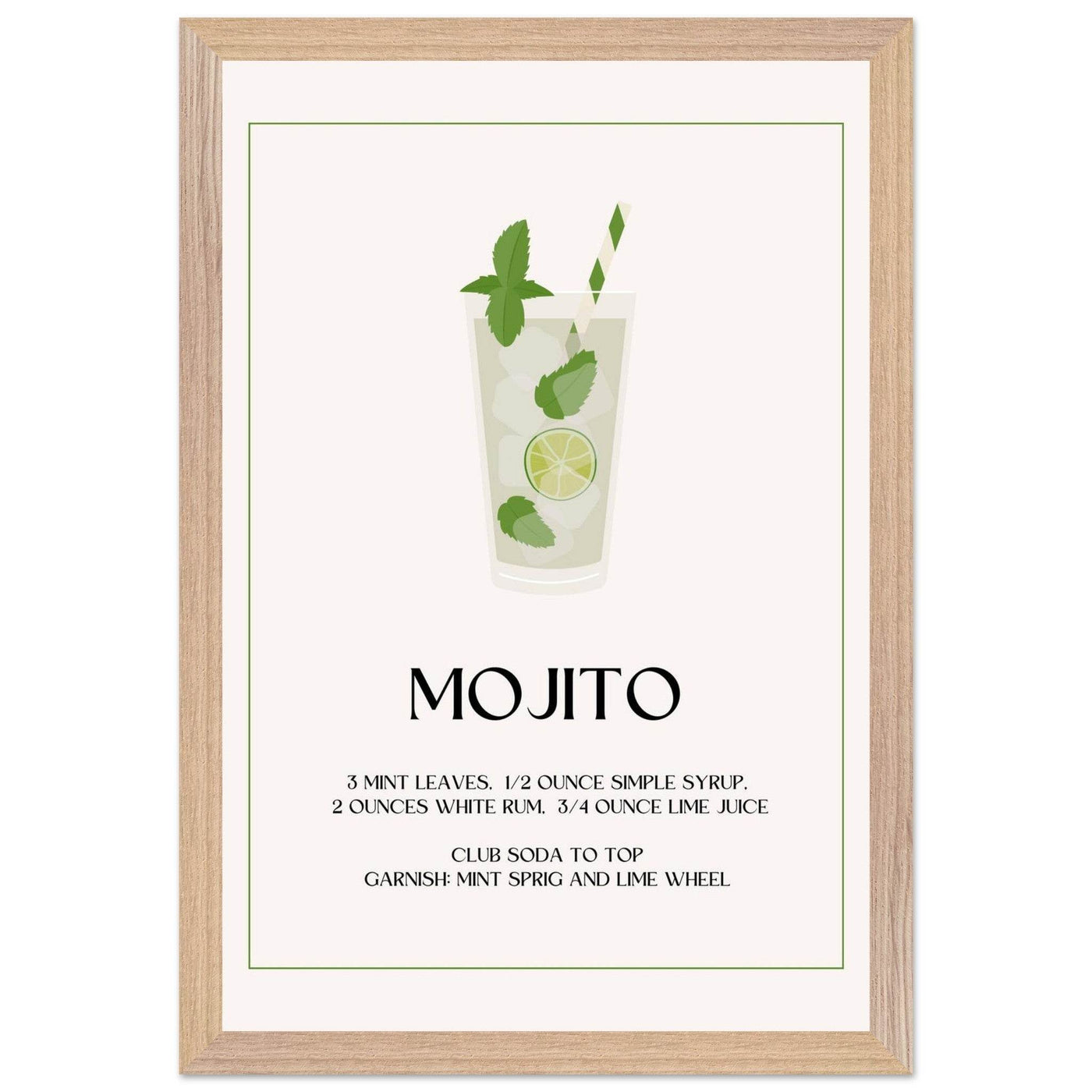 Mojito Cocktail Recipe - Vibrantwalls