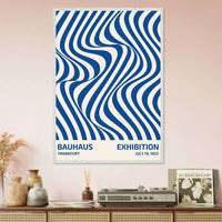 Bauhaus Ausstellung 1923 Op Art Wavy Wall Art - Vibrantwalls