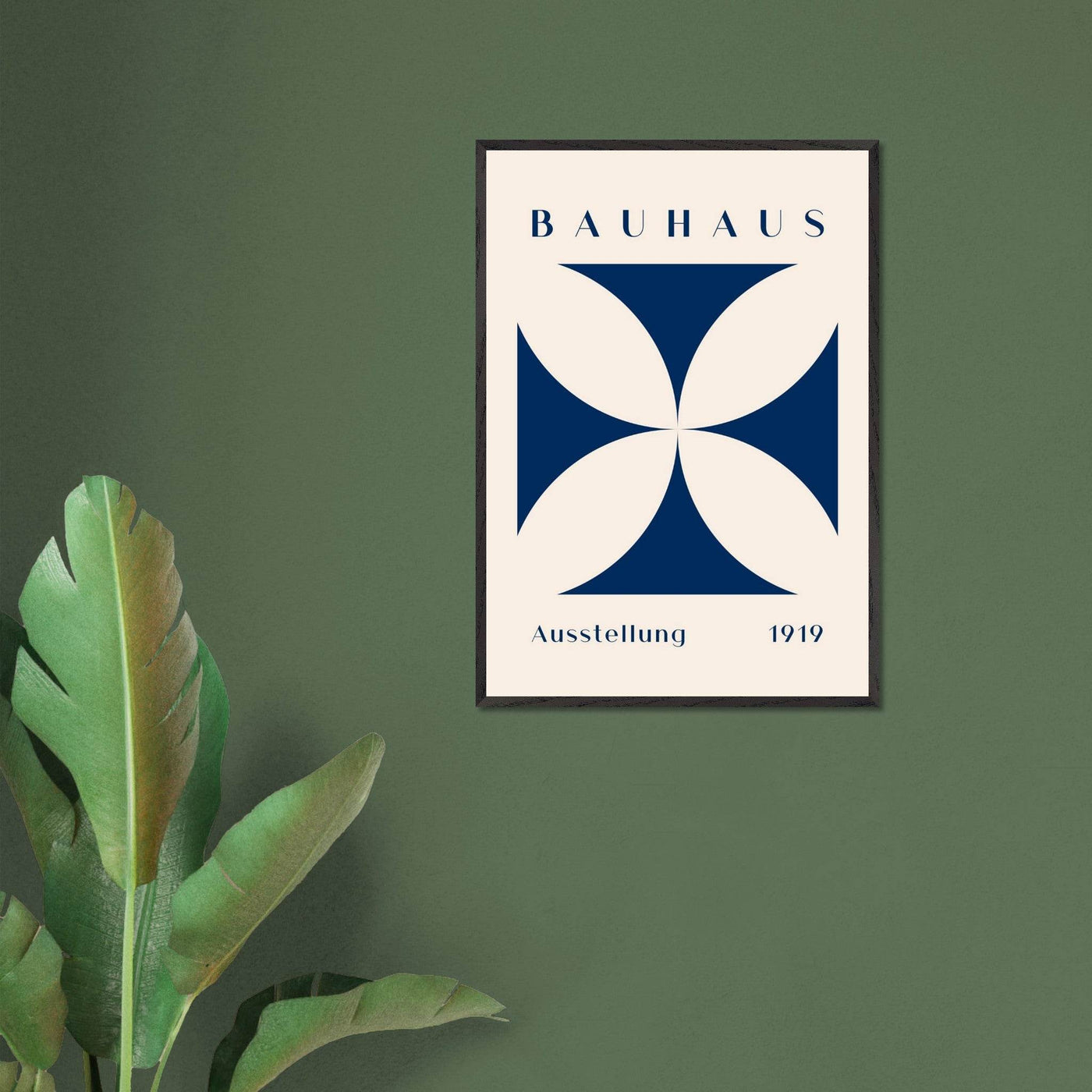 Bauhaus Exhibition 1919 - Navy Cream - Vibrantwalls