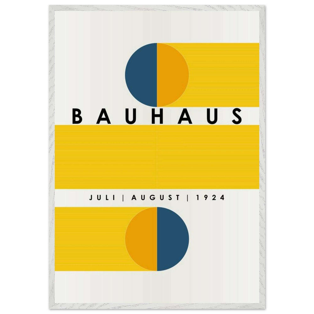 Bauhaus Blue Tunnel Geometric Wall Art - Vibrantwalls