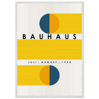 Bauhaus Blue Tunnel Geometric Wall Art - Vibrantwalls