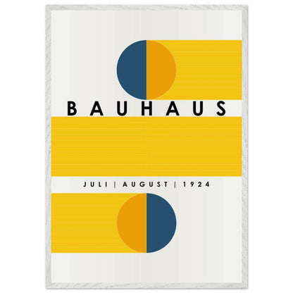 Bauhaus Blue Tunnel Geometric Movement Style Design Wall Art - Vibrantwalls