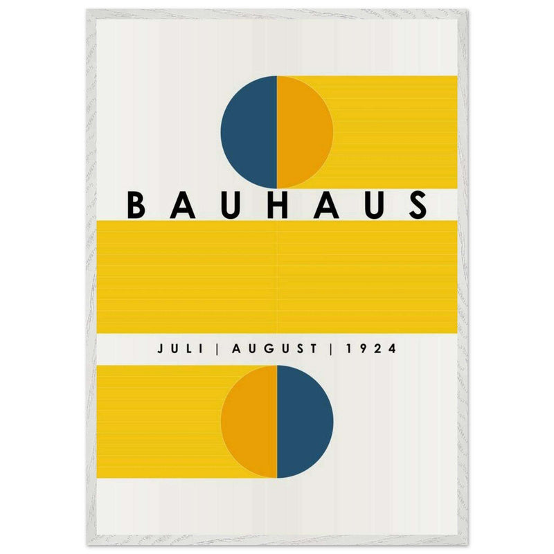 Bauhaus Blue Tunnel Geometric Movement Style Design Wall Art - Vibrantwalls