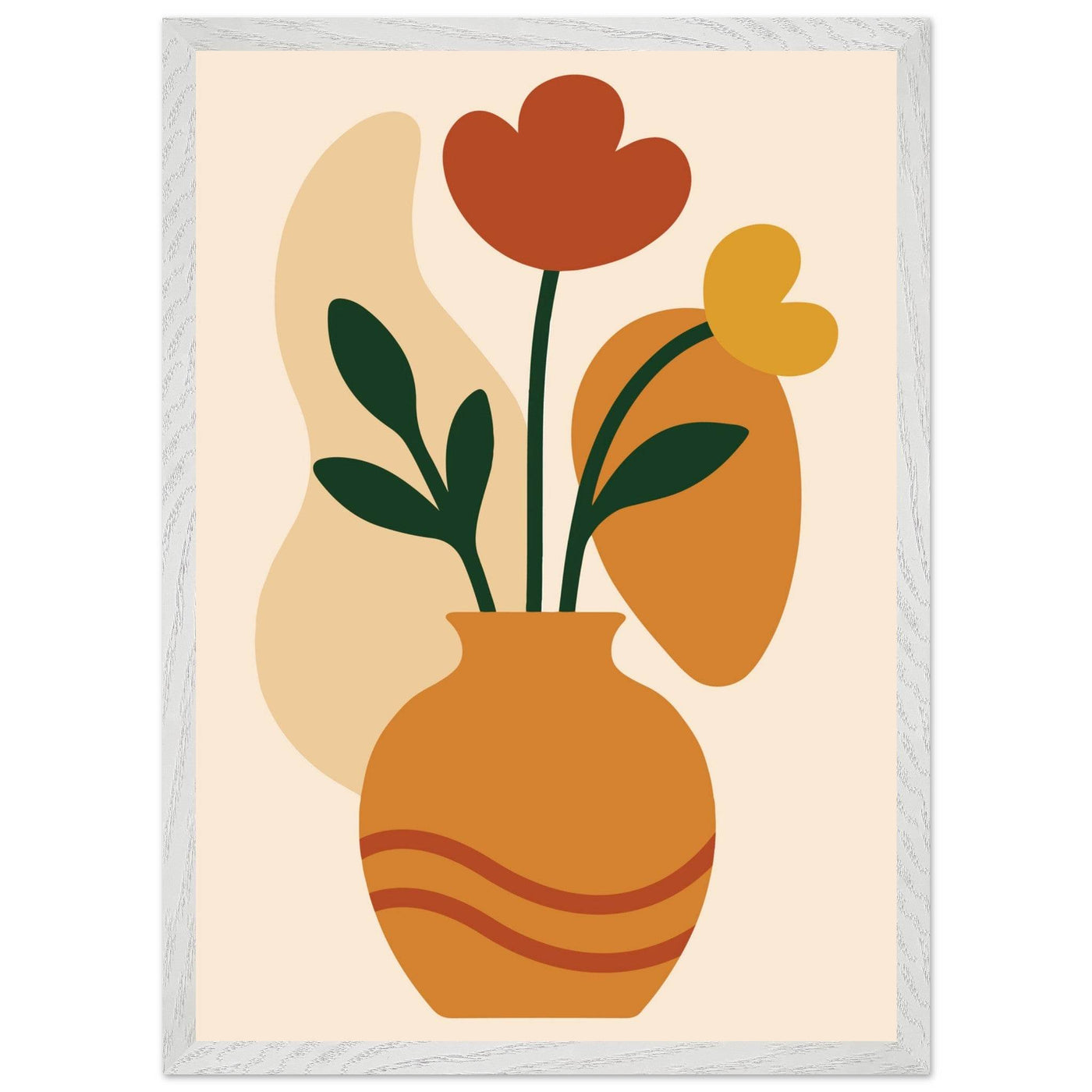 Abstract Floral Vase - Vibrantwalls