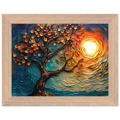 Tree of Life Textured Sunset Palette - Vibrantwalls