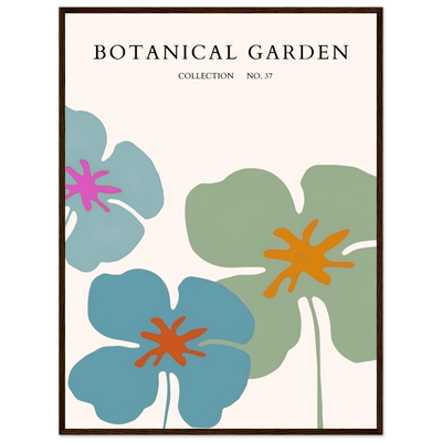 Abstract Botanical Garden Framed Posters – Vibrant Floral Art Prints in Your Choice of Frame & Size | Ready-to-Hang - Vibrantwalls