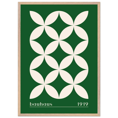 Bauhaus 1919 Green & Beige - Vibrantwalls
