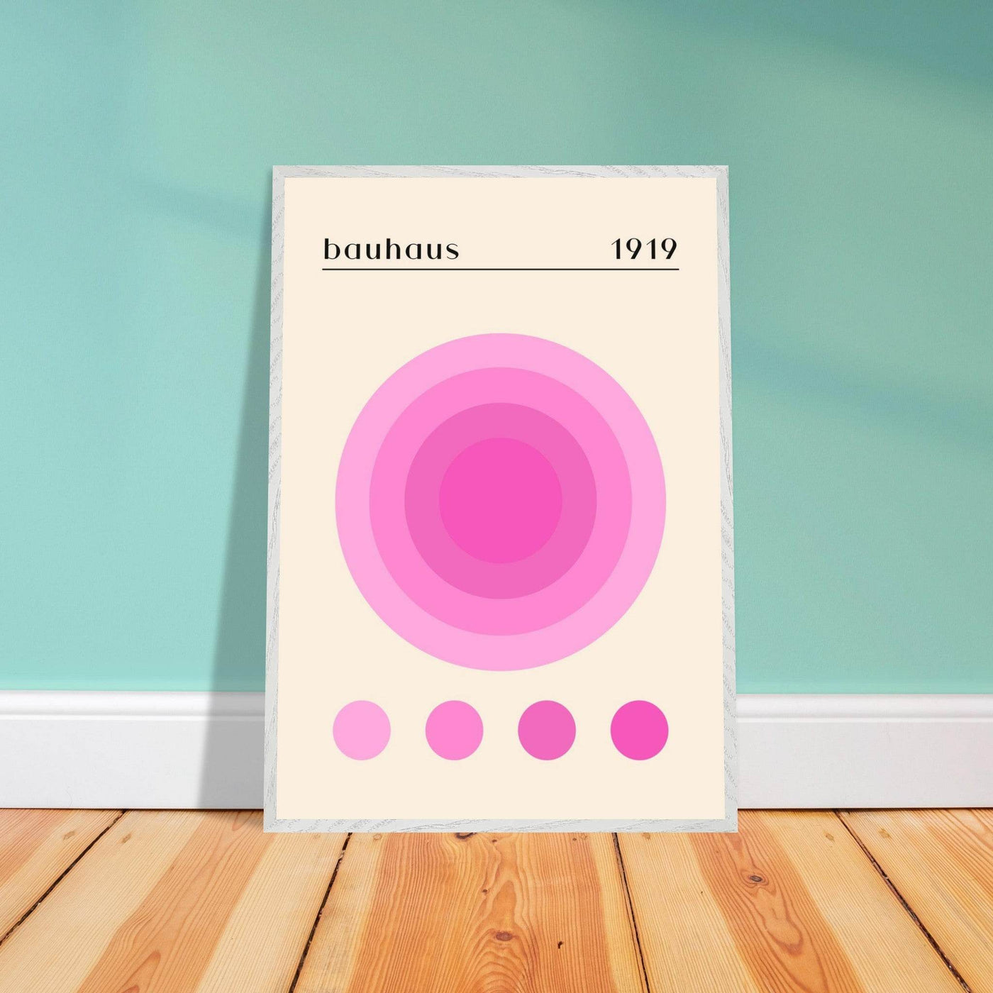 Bauhaus Pink Gradient Circle - Vibrantwalls