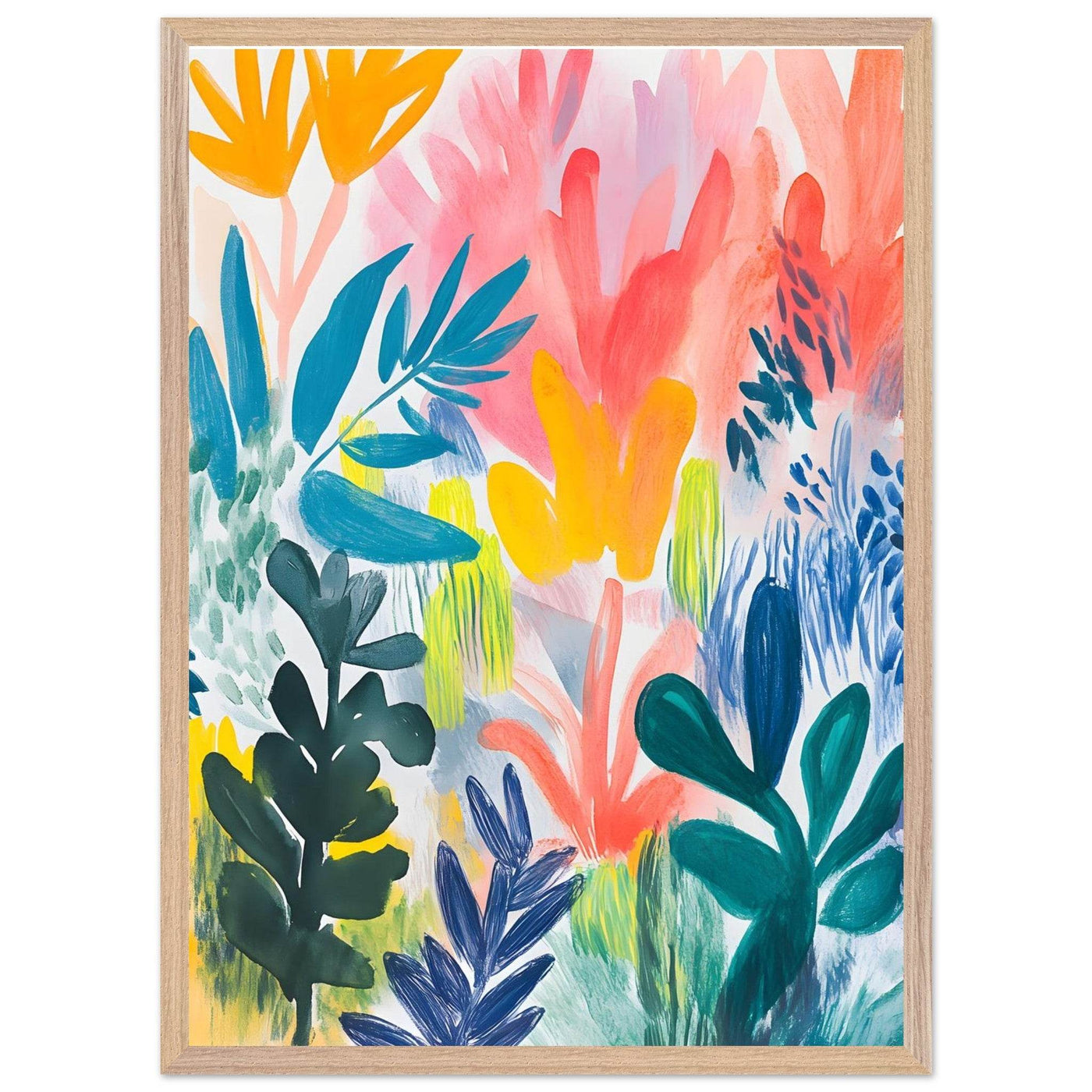 Abstract Floral Henri Matisse Botanical - Vibrantwalls