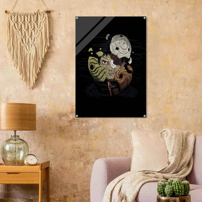 Anime Warrior Acrylic Print – Dynamic, Textured, Modern Wall Art in various sizes - Vibrantwalls