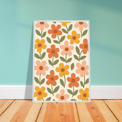 Retro Floral Dream - Vibrantwalls