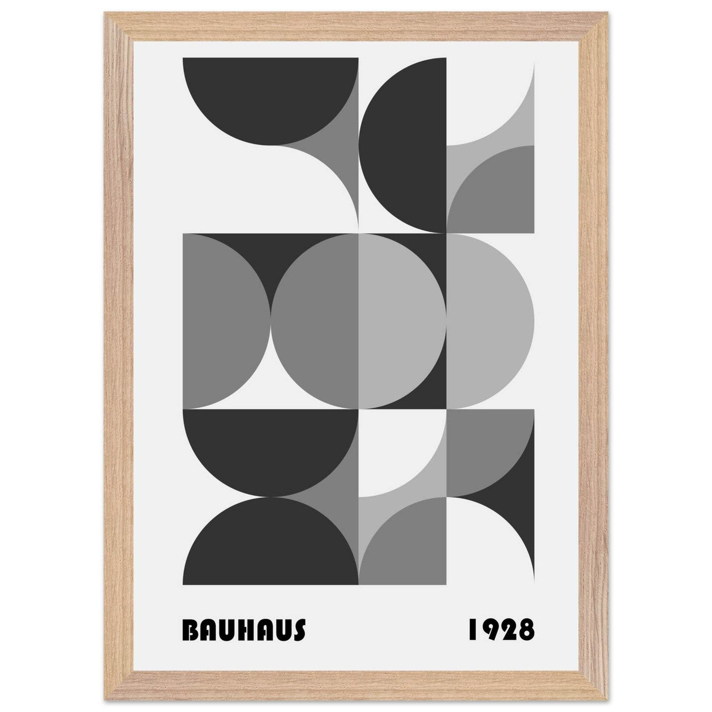 Bauhaus 1928 - Geometric Monochrome - Vibrantwalls