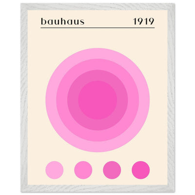 Bauhaus Pink Gradient Circle - Vibrantwalls