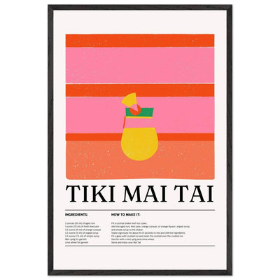 Vibrant Tiki Mai Tai Cocktail Recipe - Vibrantwalls