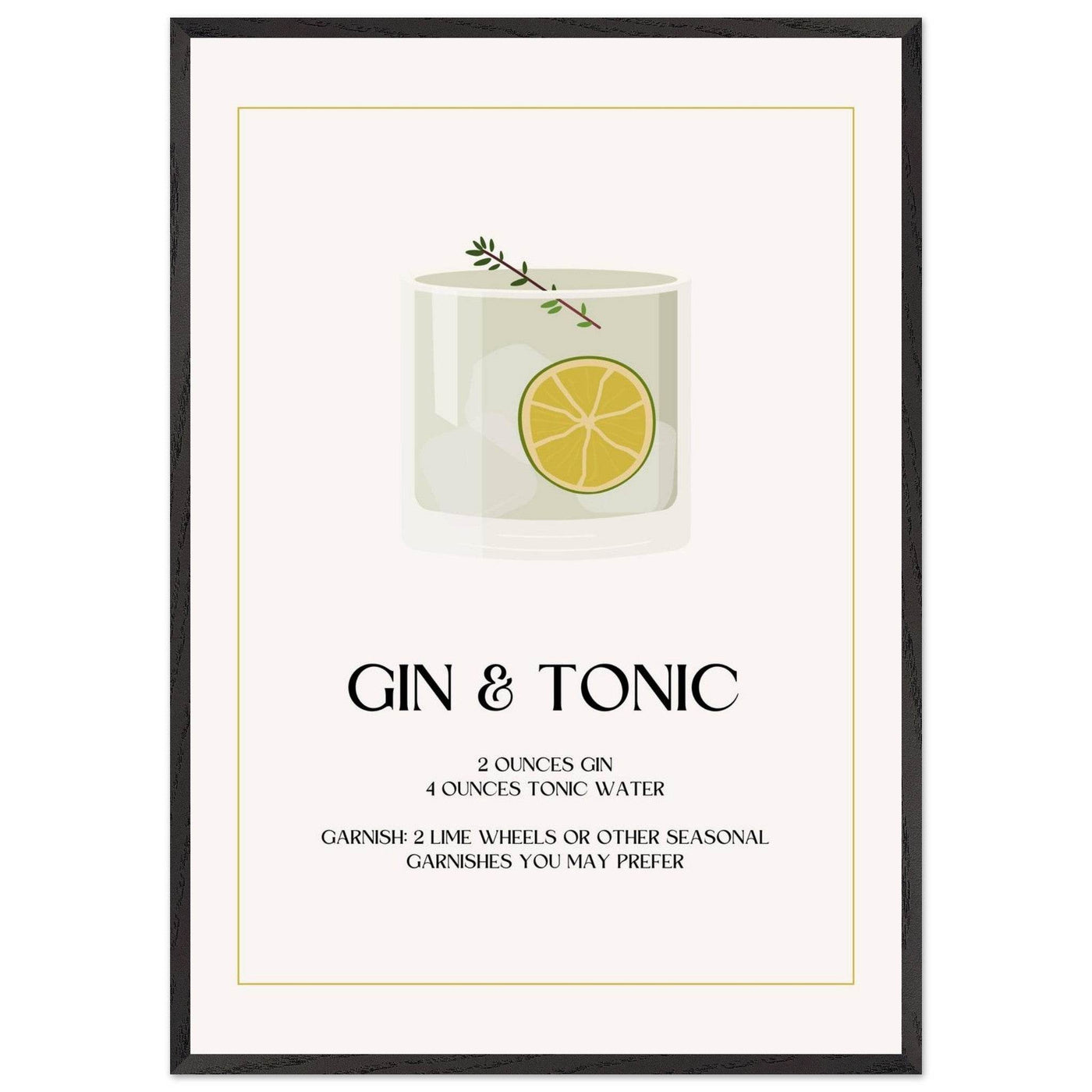 Chic Gin & Tonic Recipe - Vibrantwalls