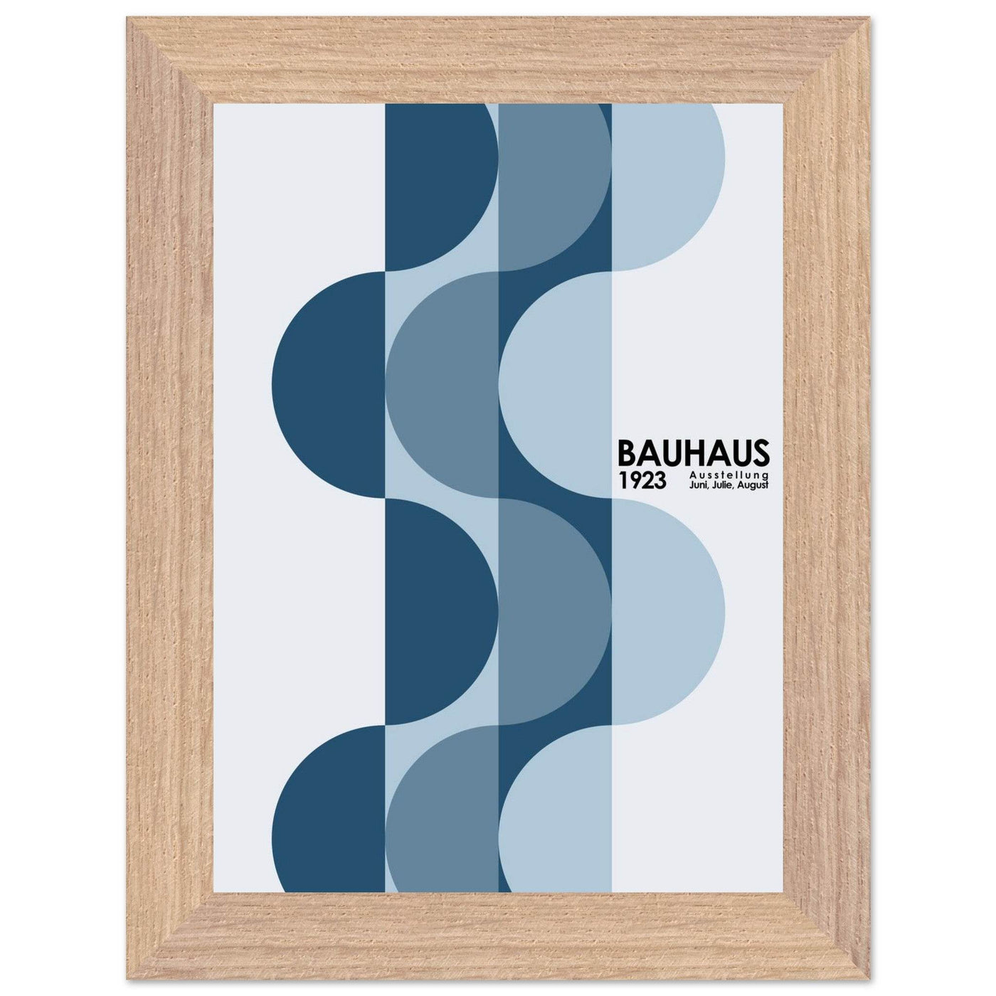 Bauhaus-Style The Blue Design - Vibrantwalls