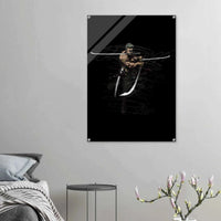 Roronoa Zoro Inspired Acrylic Print – Dynamic, Durable, Modern Anime Wall Art - Vibrantwalls