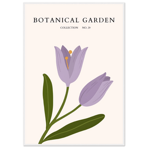 Botanical Garden Lavender Bloom Minimalist Framed Art - Vibrantwalls