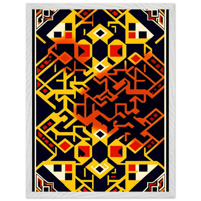 Abstract Geometric Poster for Modern Home Decor Framed Art - Vibrantwalls