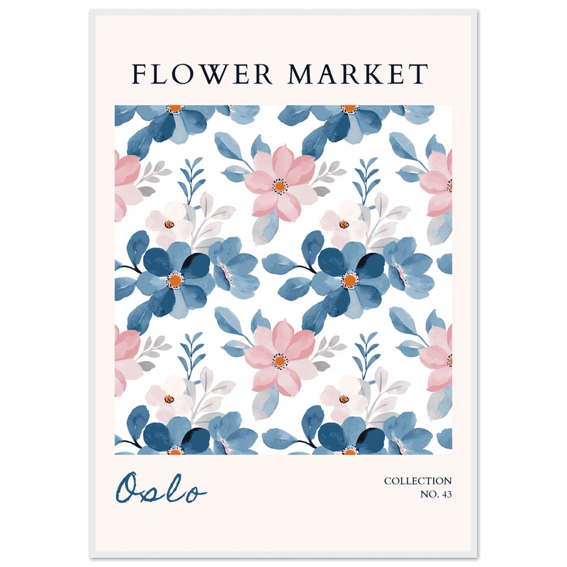 Oslo Flower Market Wall Art - Vibrantwalls